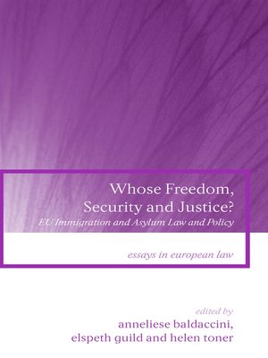 cover image of Whose Freedom, Security and Justice?